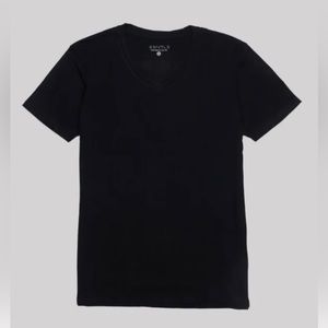 *BRAND NEW* ESNTL Black V-Neck Bamboo Tee (SIZE M)